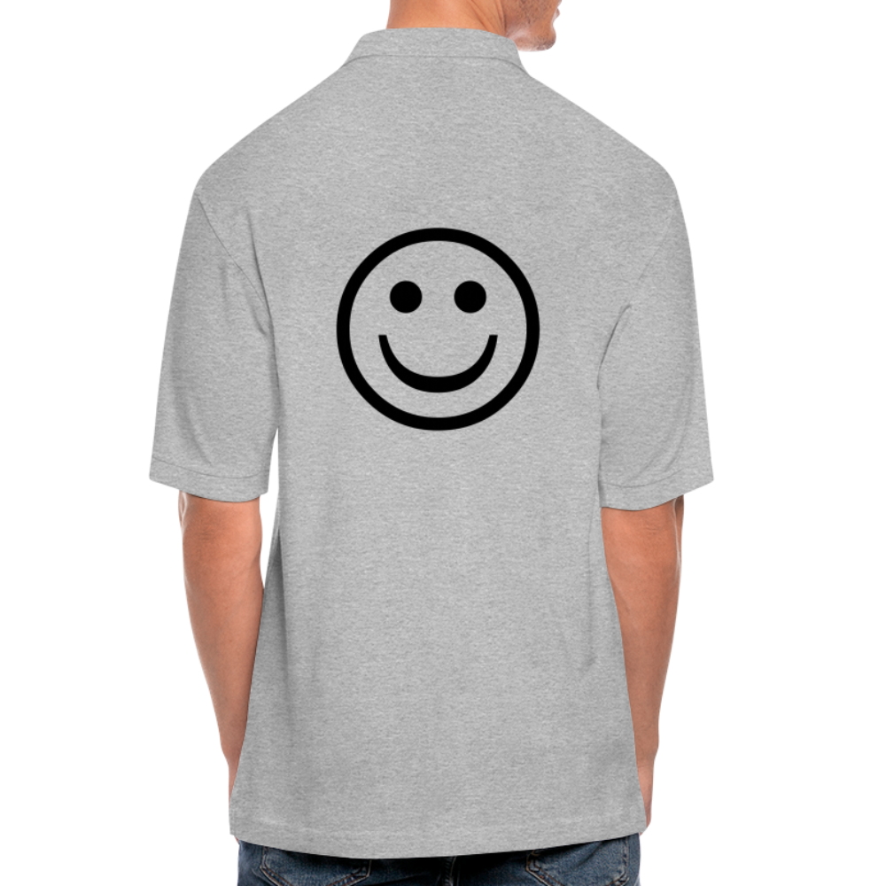Men's Pique Polo Shirt - heather gray