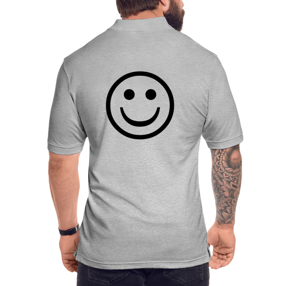 Men's Pique Polo Shirt - heather gray
