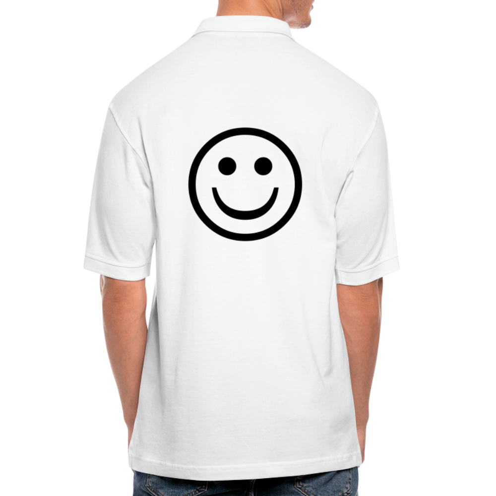 Men's Pique Polo Shirt - white