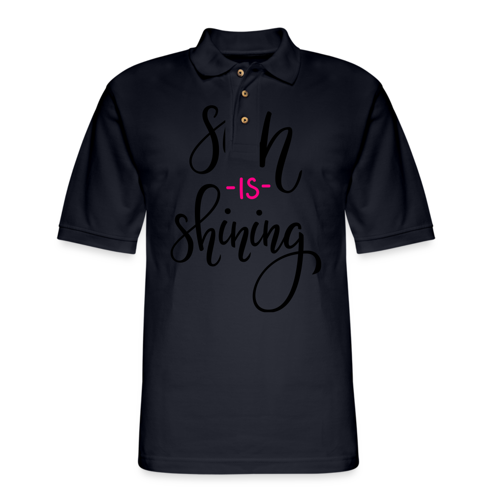 Men's Pique Polo Shirt - midnight navy