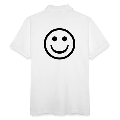 Men's Pique Polo Shirt - white