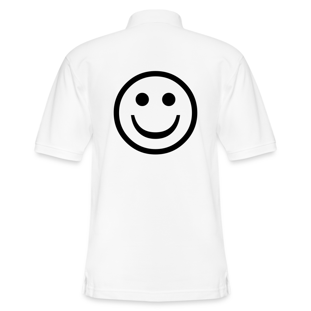 Men's Pique Polo Shirt - white