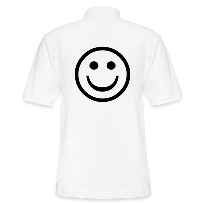 Men's Pique Polo Shirt - white